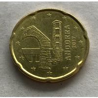 Андорра 20 евроцентов 2017