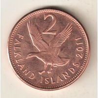 Фолклендские острова 2 пенс 2011