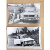Два фото с автомобилем Москвич-412. 11х17 см. Цена за 1