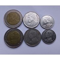 Монеты Таиланда 6 штук.Разные