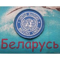 Редкий нарукавный шеврон ВС Беларусь ВДВ "UNITED NATIONS / NATIONS UNIES. Беларусь-Британия. 2020 год!