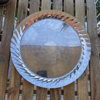 Большой посеребренный поднос. Италия. 3686