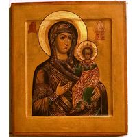 Смоленская Пресвятая Богородица "Одигитрия". Центральная Россия, 19й век.