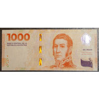 Аргентина 1000 песо 2023 UNC