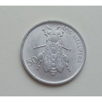 Словения 50 стотинов 1993 год пчела нечастая монета состояние