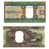 Мавритания 500 угий образца 2002 года UNC p8c