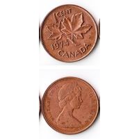 1 цент Канада 1974 года