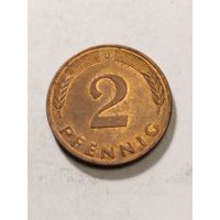 Германия 2 пфенинга 1988 D