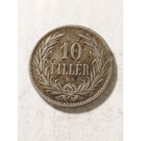 Венгрия 10 филлер 1893