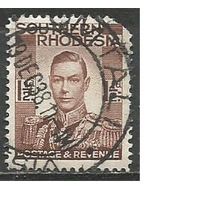 Южная Родезия. Король Георг VI. 1937г. Mi#44.