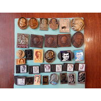 Писатели и художники 32 шт.