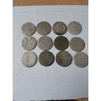 5 грошей польских 12 штук -билон 12,2 гр