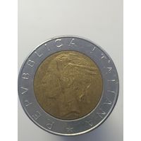 500 лир Италия 1983 год лот 43 БИМЕТАЛ