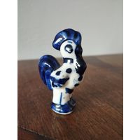 Статуэтка фарфоровая Петух Стиляга, Гжель