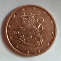 Финляндия 2 евроцента, 2005 г., KM# 99