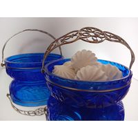 Корзинка. Вазочка. Конфетница. Скань. Серебрение