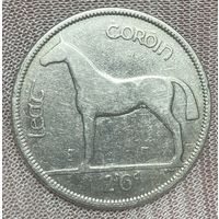 Монета 1/2 кроны 1933 год. Ирландия. Серебро.