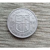 Werty71 Маврикий Британский 1 рупия 1956 Елизавета 2