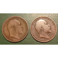Великобритания 1 пенни 1903, 1906. Эдуард VII