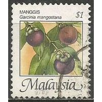 Малайзия. Фрукты. Мангостан. 1986г. Mi#333.