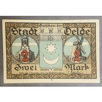 Нотгельд 2 марки 1920 год. Эльде. Веймарская республика.