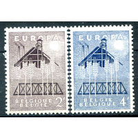 Бельгия - 1957г. - Europa CEPT - 2 марки - полная серия, MLH [Mi 1070-1071]. #2-Be-38-B-1