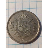 5 песет Испания 1975 год
