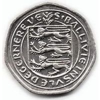 БЕЙЛИВИК ГЕРНСИ. 20 ПЕНСОВ 1983. НЕЧАСТАЯ (тираж 500000)