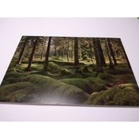 Открытка. И. И. Шишкин. Лесное кладбище.