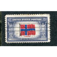 США. Флаги стран, участников второй мировой войны. Норвегия