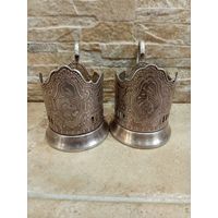 Настоящий подстаканник Советский космос . СССР.Мельхиор.Кольчугино