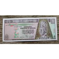 Werty71 Гватемала 0,5 Кетцаль 1989 UNC банкнота