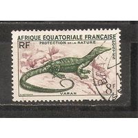 ФФ2 Африканская Экваториальная Франция 1955 Варан гаш