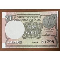 Банкнота 1 рупия 2017 Индия.