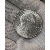 10 злотых 1932 люкс, яркий шб! UNC , Много лотов. видео ( добавлю 19 )