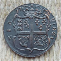 США 1 цент 1773 года. Новая Вирджиния под Георгом III - поселение французов, ирландцев, датчан. немцев (Гамбург). Предложи свою цену или обмен!