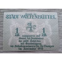 Werty71 Германия 1 марка 1918 Wolfenbuttel Вольфенбюттель банкнота