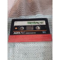 Кассета  AGFA Fe I 90.  Зарубежная сборка.