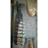 Новогодняя распродажа .ЭКСКЛЮЗИВ !!Коллекция порожних бутылочек .Патронташ , с одним холостым- на всякий пожарный !!!ПОДАРОК ОХОТНИКУ !! Германия