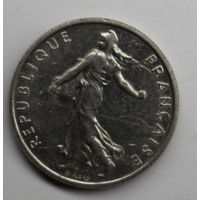 Франция, 1/2 франка, 1991 год