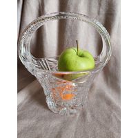 Хрустальная ваза, ваза-корзинка