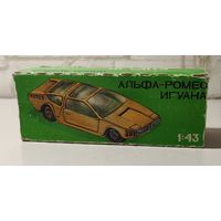 Остатки коробки от модели СССР "Альфа-Ромео Игуана"