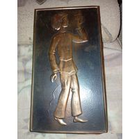 Чеканка " Пастушек " . Распродажа предметов искусства