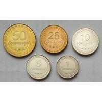 Восточный Тимор 1, 5, 10, 25, 50 сентаво 2004 г.