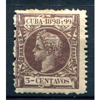 Испанские колонии - Куба - 1898г. - король Альфонсо XIII, 3 с - 1 марка - MH [Mi 119]. #1-Sp-17-B-1