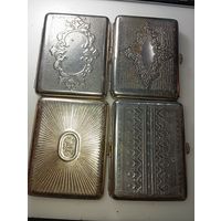 Портсигары 4 шт . Цена за все .