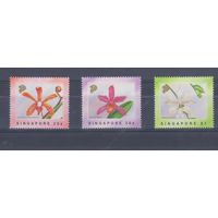 [1504] Сингапур 1991. Флора.Цветы.Орхидеи. СЕРИЯ MNH. Кат.8 е.