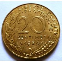20 сантимов 1984 Франция