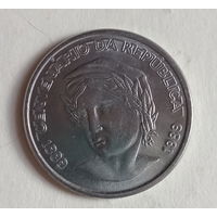 Бразилия 1 новый крузадо 1989 год 100 лет республике