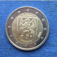Латвия 2 евро 2016 Видземе